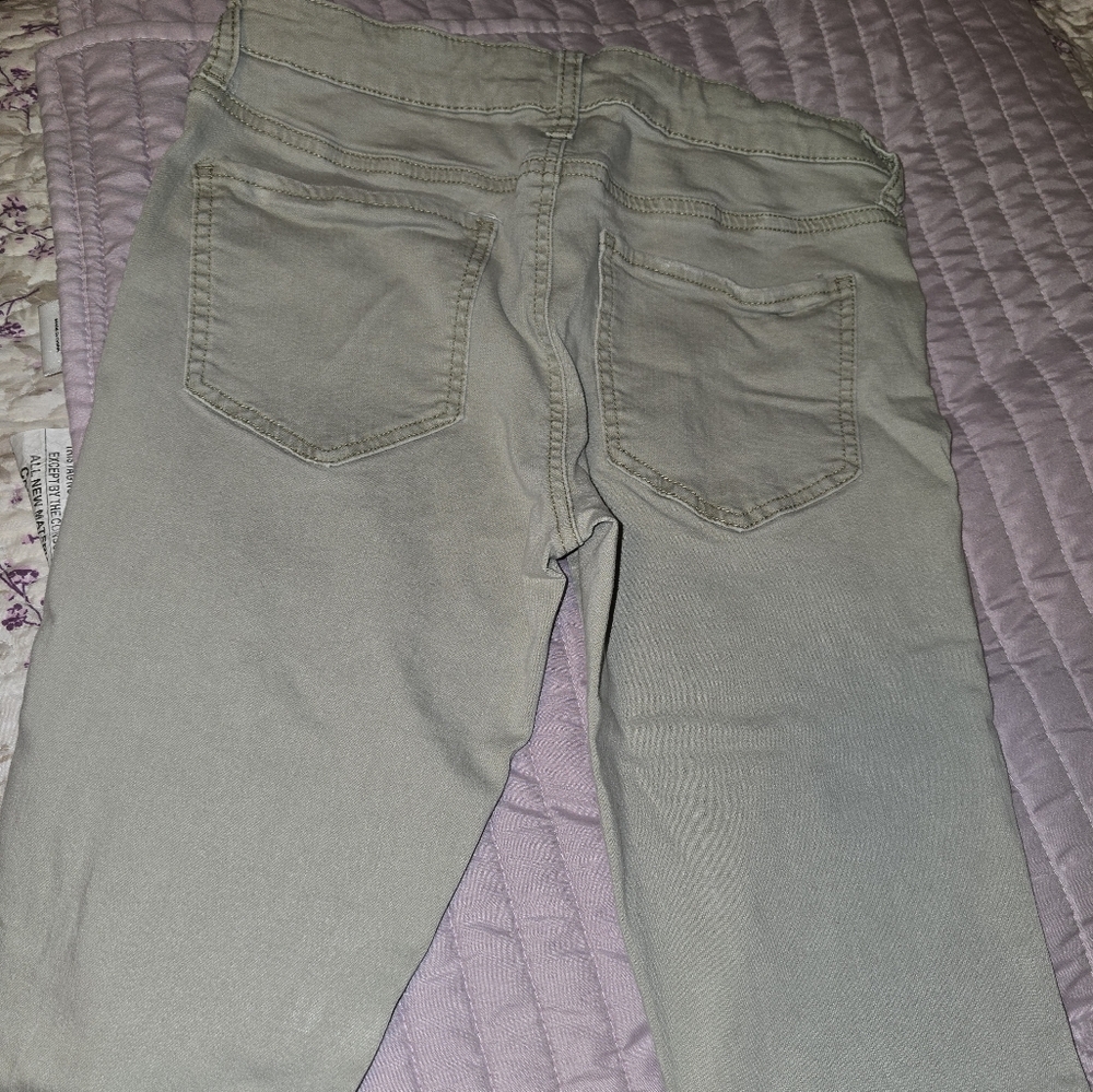 Juniors light Olive SO Skinny Jegging‎ Jeans sz 7 - Picture 4 of 5